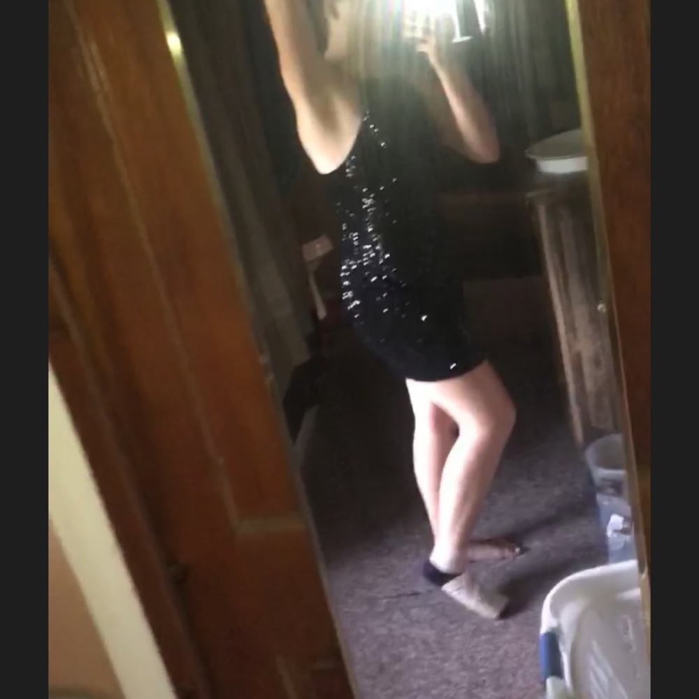BLACK HOCO DRESS
